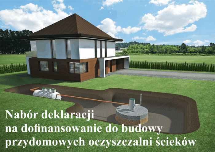 Miniaturka artykułu Nabór deklaracji na dofinansowanie do budowy przydomowych oczyszczalni ścieków