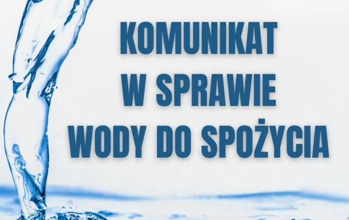 Miniaturka artykułu Komunikat w sprawie przydatności wody do spożycia