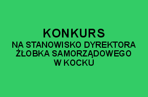 Miniaturka artykułu Konkurs na stanowisko Dyrektora Żłobka Samorządowego w Kocku