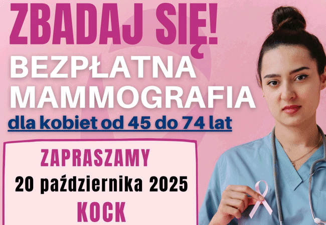 Miniaturka artykułu Bezpłatne badania profilaktycznych – mammografii dla kobiet w wieku 45-74 LAT