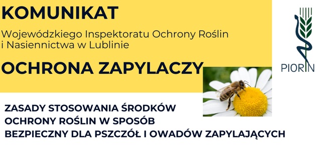 Miniaturka artykułu Komunikat – ochrona zapylaczy