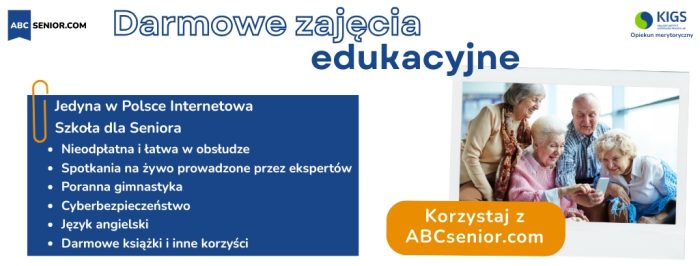 Miniaturka artykułu Internetowa Szkoła dla Seniora – darmowe zajęcia edukacyjne dla seniorow