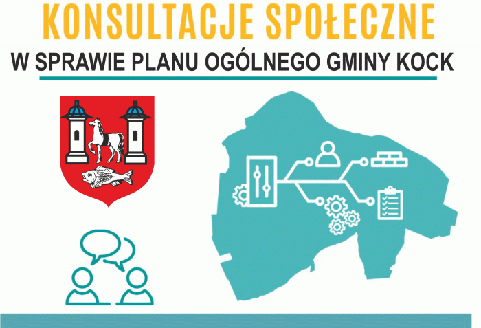 Miniaturka artykułu Ogłoszenie o rozpoczęciu konsultacji społecznych dotyczących projektu planu ogólnego  Gminy Kock