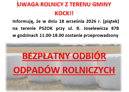Miniaturka artykułu Bezpłatny odbiór odpadów rolniczych